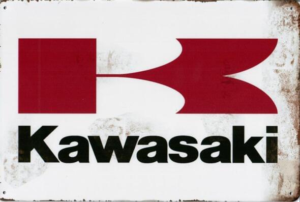 Kawasaki Motorcycles - Old-Signs.co.uk